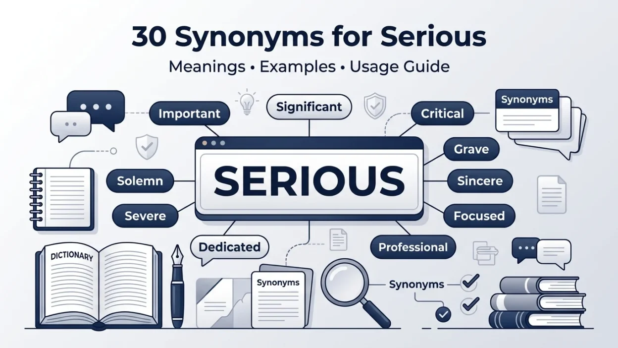 Synonyms for Serious