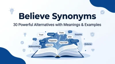 Believe Synonyms