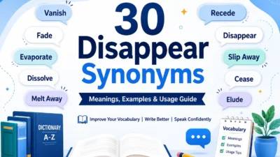Disappear Synonyms