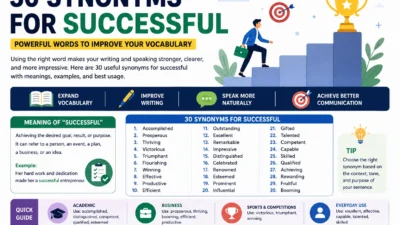 Synonyms for Successful