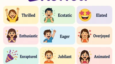Synonyms for Excited