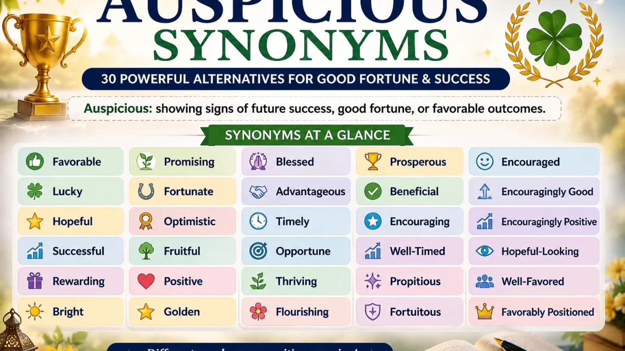 Auspicious Synonyms