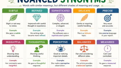 Nuanced Synonyms
