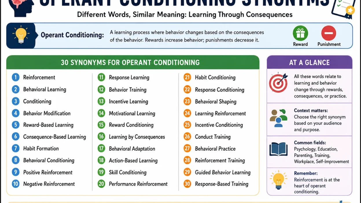 Operant Conditioning Synonyms