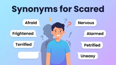 Synonyms for Scared