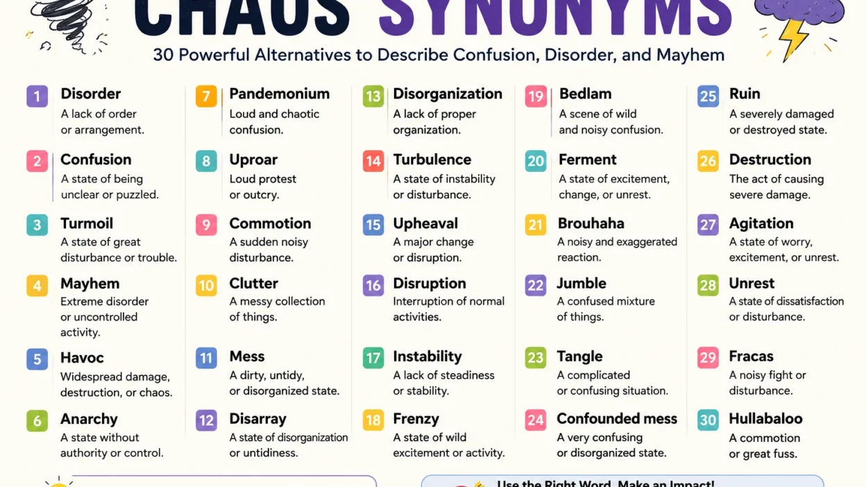 Chaos Synonyms