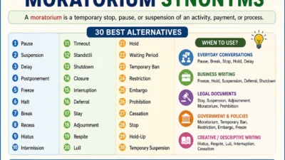 Moratorium Synonyms