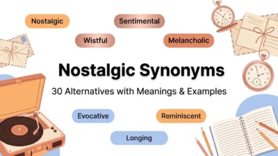 Nostalgic Synonyms