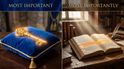 most importantly or most important
