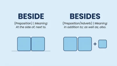 Beside vs. Besides