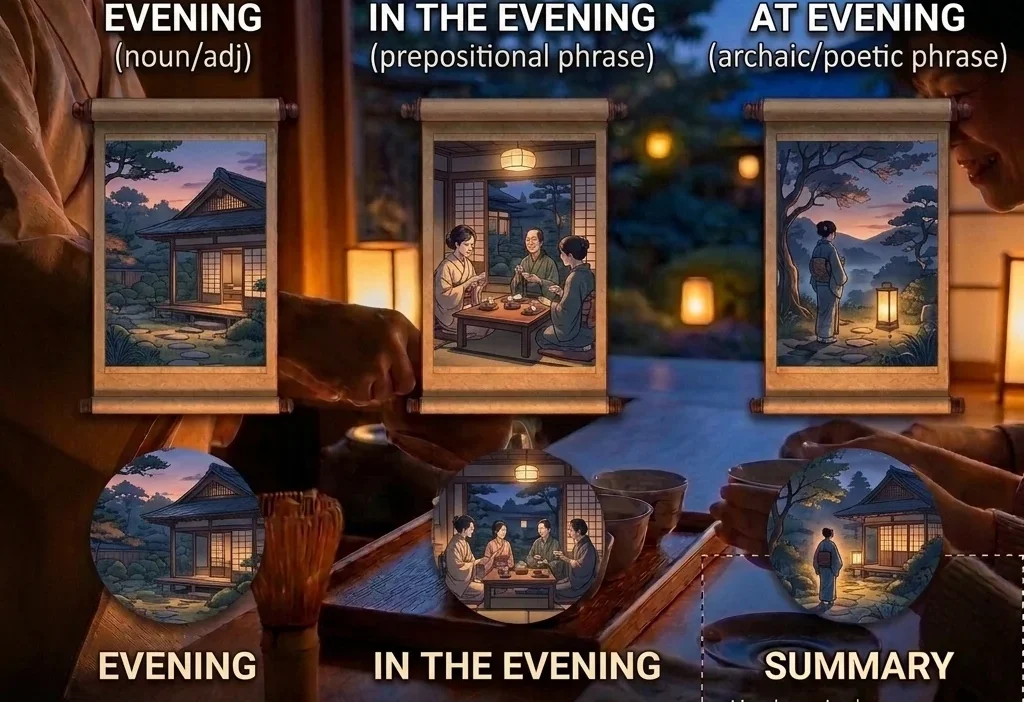On the Evening, In the Evening, or At Evening