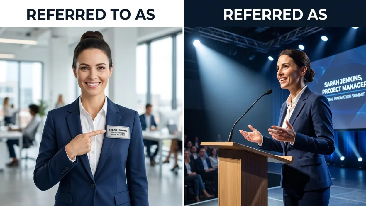 Referred to as or Referred as