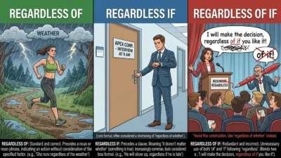 Regardless of vs. Regardless If vs. Regardless of If