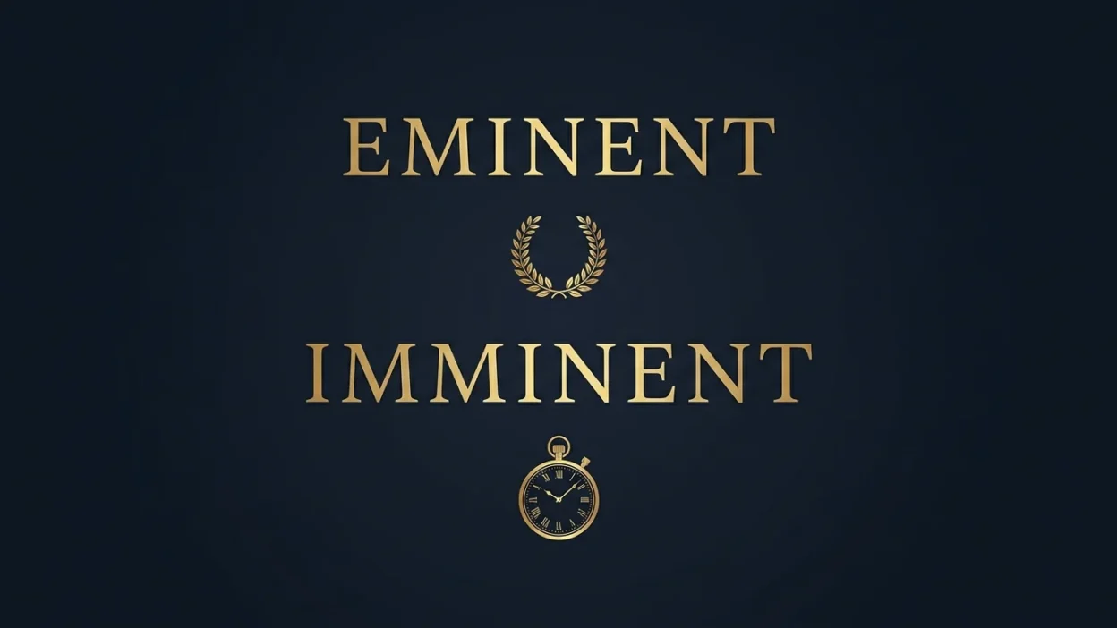 Eminent vs Imminent