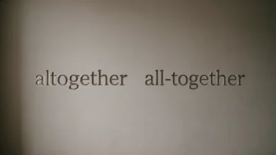 Altogether vs All Together