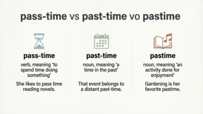 Pass Time vs Past Time vs Pastime