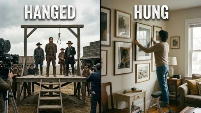 Hanged vs Hung
