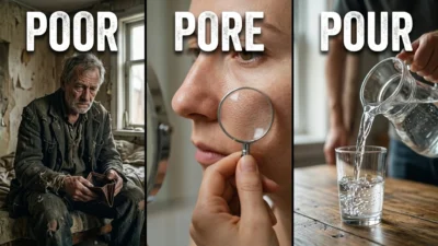 Poor vs Pore vs Pour