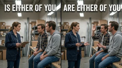 Is It “Is Either of You” or “Are Either of You