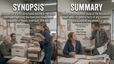 Synopsis vs. Summary