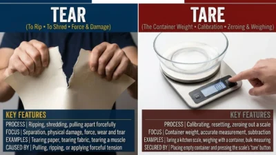 Tear vs Tare