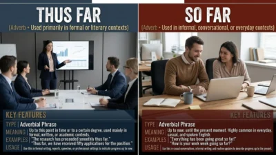 Thus Far vs So Far