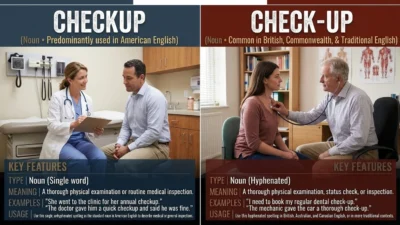 Checkup or Check Up