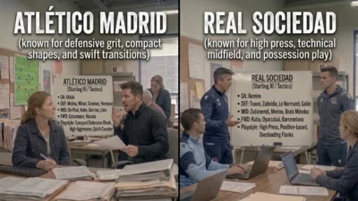 Atlético Madrid vs Real Sociedad Lineups