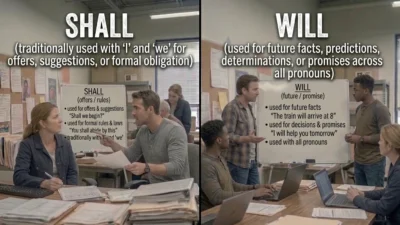 Shall vs. Will
